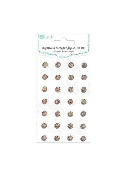 Dekor.lipnūs kristalai, 8mm, 28vnt.rudi