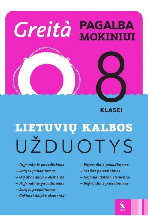 Lietuvių kalbos užduotys 8 klasei (Greita pagalba mokiniui!)