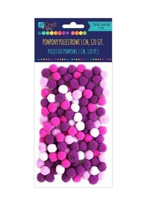 Akriliniai burbuliukai violetiniai 120vnt. 1cm