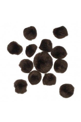 Akriliniai burbuliukai rudi 24vnt.