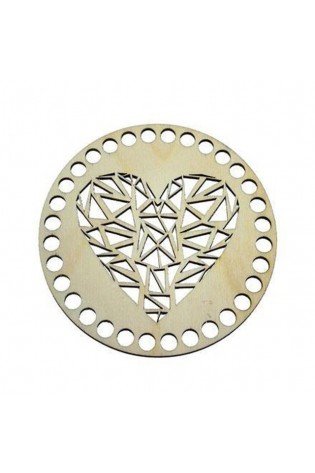 Nėrimo pagrindas ŠIRDIS 15cm