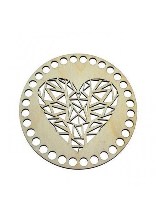 Nėrimo pagrindas ŠIRDIS 15cm