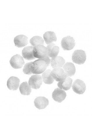 Burbuliukai balti 2cm 24vnt