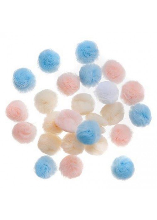 Burbuliukai pasteliniai 2cm 24vnt