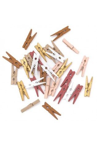 Mini spaustukai 3cm 30vnt vintage