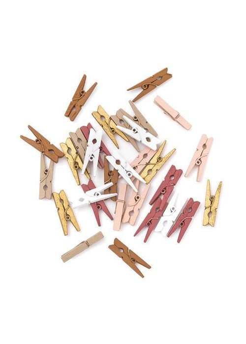 Mini spaustukai 3cm 30vnt vintage