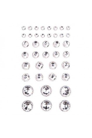 Lipnūs kristalai 40vnt CRYSTAL