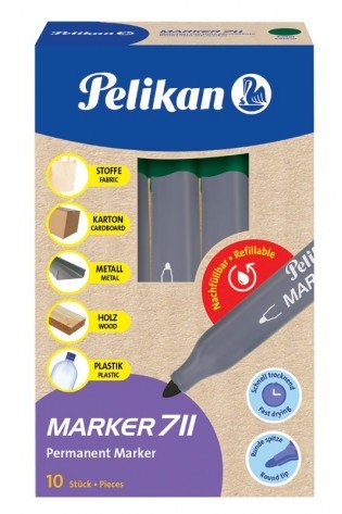 Žymeklis permanentinis 711 žalia