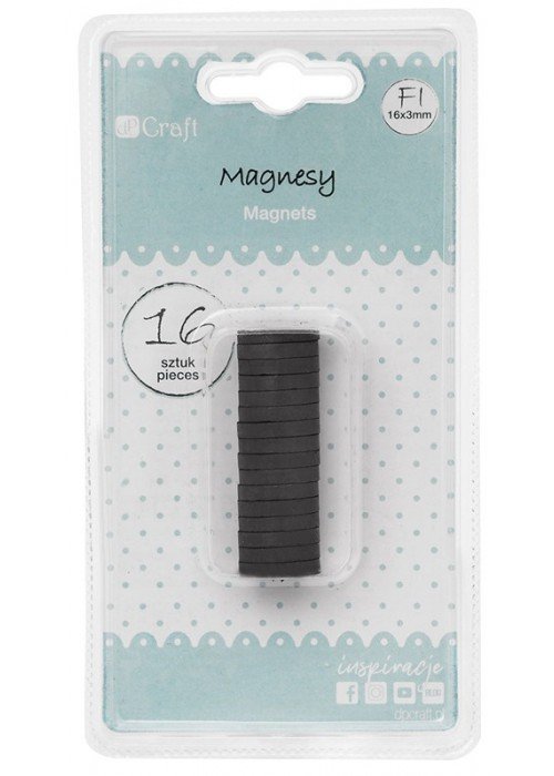 Magnetukai 16x3mm 16vnt