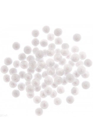 Burbuliukai balti 1,5cm 80vnt