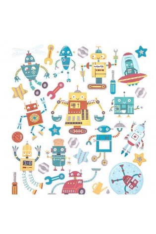 Lipdukai ROBOTAI 28vnt