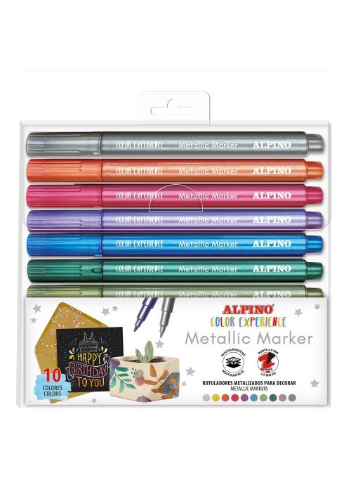 Žymekliai ALPINO Color experience metallic 10sp 2.9mm