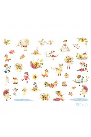 Dekoravimo elementai LITTLE AUTUMN 50vnt