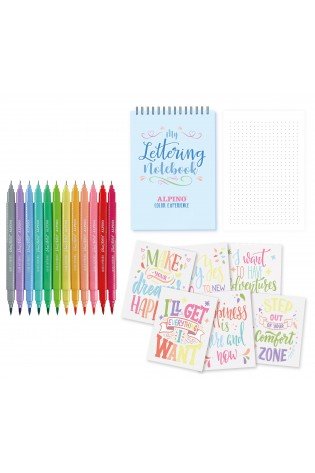 Žymekliai ALPINO Color experience pastel lettering dual brush 10sp