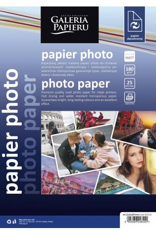 Fotopopierius matinis A4 180g 25l