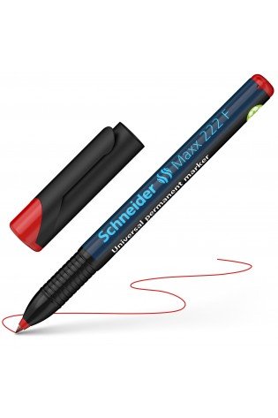 Žymeklis permanentinis Maxx 222 F 0.7mm raudonas