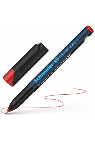 Žymeklis permanentinis Maxx 220 S 0.4mm raudonas