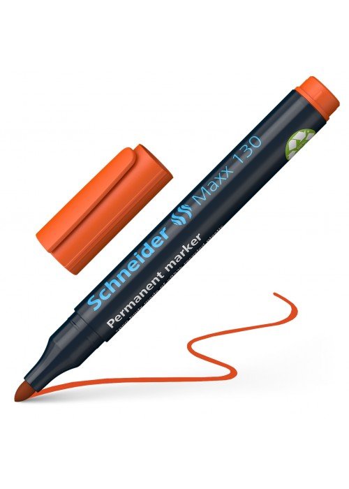 Žymeklis permanentinis Maxx 130 1-3mm oranžinis