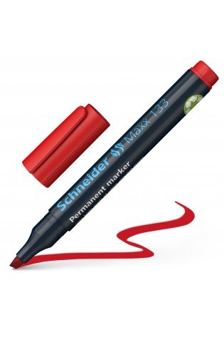 Žymeklis permanentinis Maxx 133 1-4mm raudonas