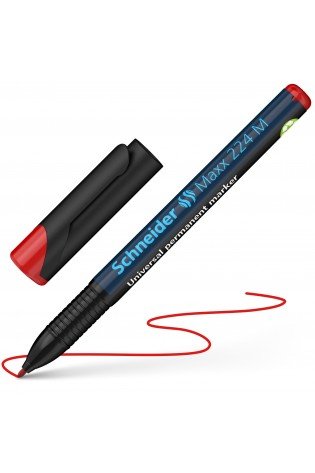 Žymeklis permanentinis Maxx 224 M 1.00mm raudonas