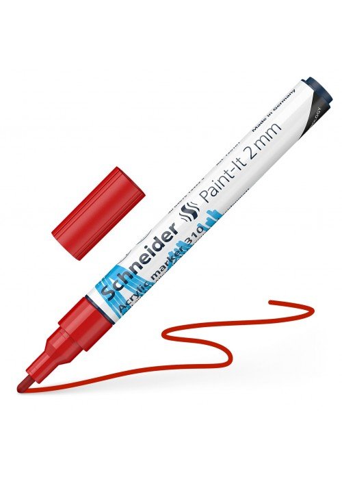Žymeklis akrilinis Paint-lt 310 2mm raudonas