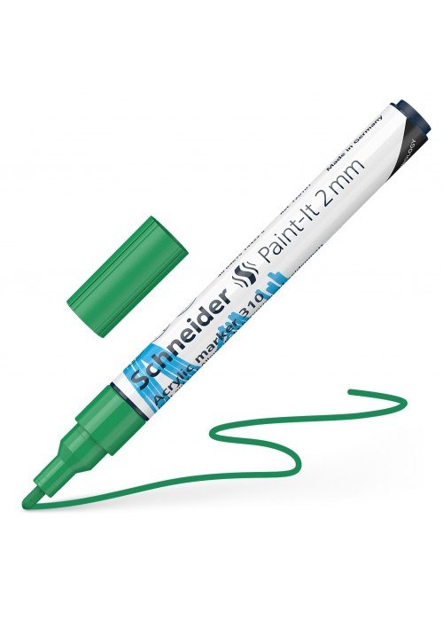 Žymeklis akrilinis Paint-lt 310 2mm žalias