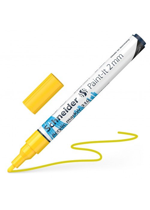Žymeklis akrilinis Paint-lt 310 2mm geltonas
