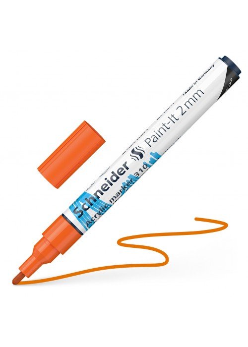 Žymeklis akrilinis Paint-lt 310 2mm oranžinis
