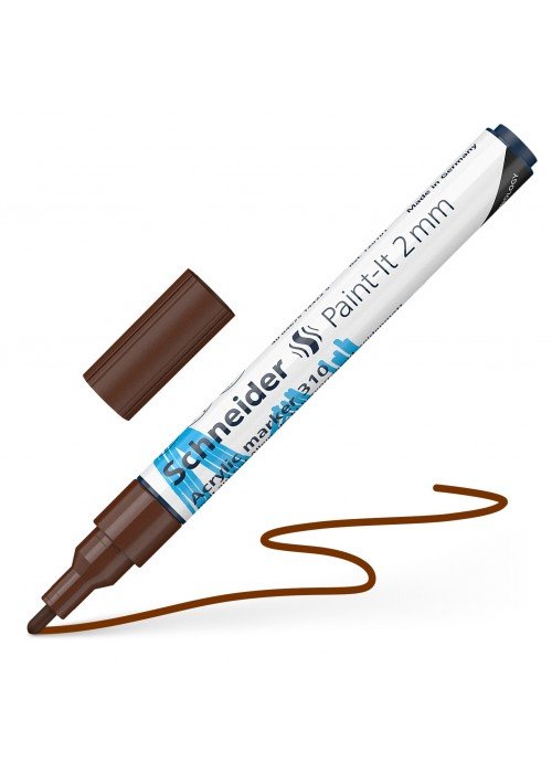 Žymeklis akrilinis Paint-lt 310 2mm rudas