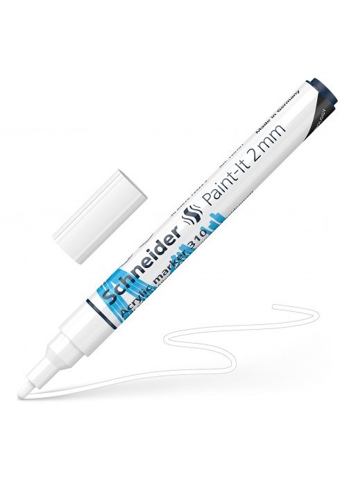 Žymeklis akrilinis Paint-lt 310 2mm baltas