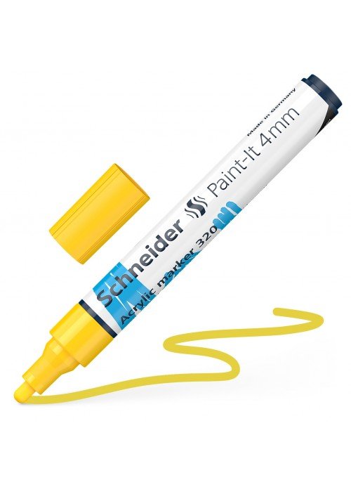 Žymeklis akrilinis Paint-lt 320 4mm geltonas