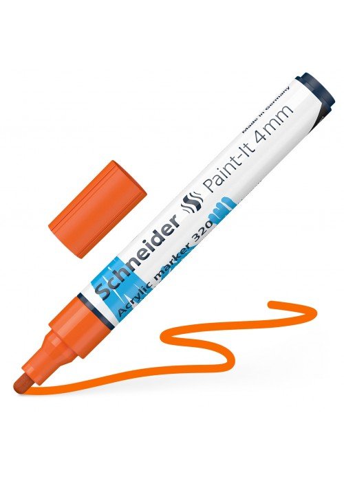 Žymeklis akrilinis Paint-lt 320 4mm oranžinis