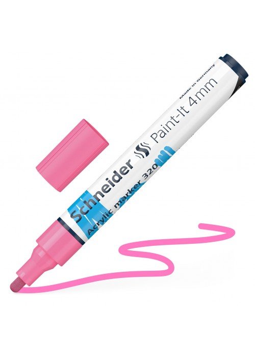 Žymeklis akrilinis Paint-lt 320 4mm rožinis