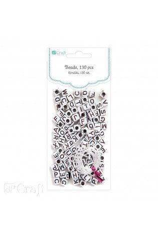 Karoliukai RAIDĖS 40g white