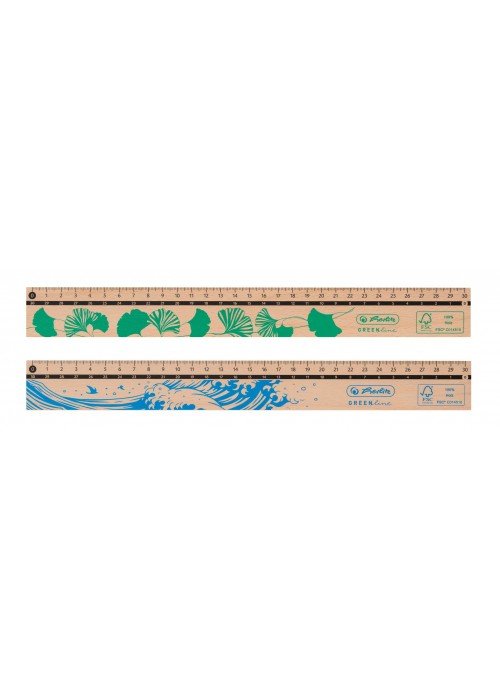 Liniuotė medinė GREENline 30cm