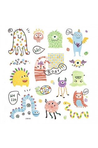 Lipdukai IŠDYKĘ MONSTRAI 24vnt