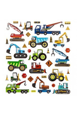 Lipdukai STATYBINĖS TRANSPORTO PRIEMONĖS 35vnt