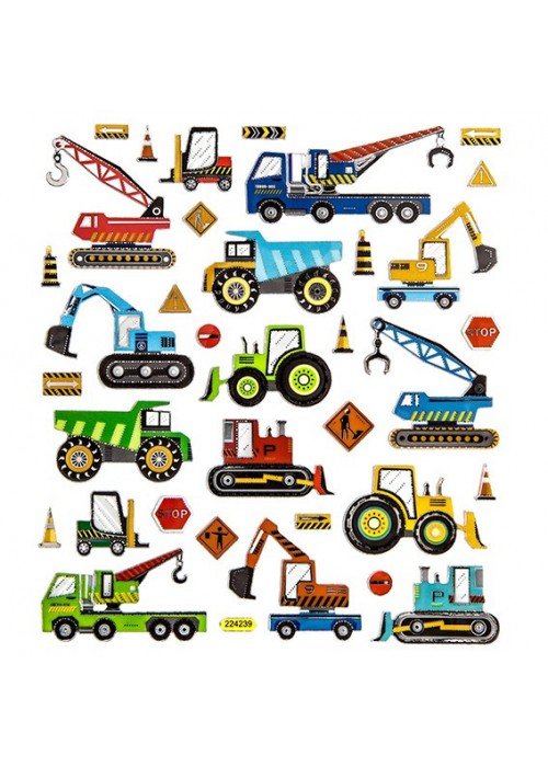 Lipdukai STATYBINĖS TRANSPORTO PRIEMONĖS 35vnt