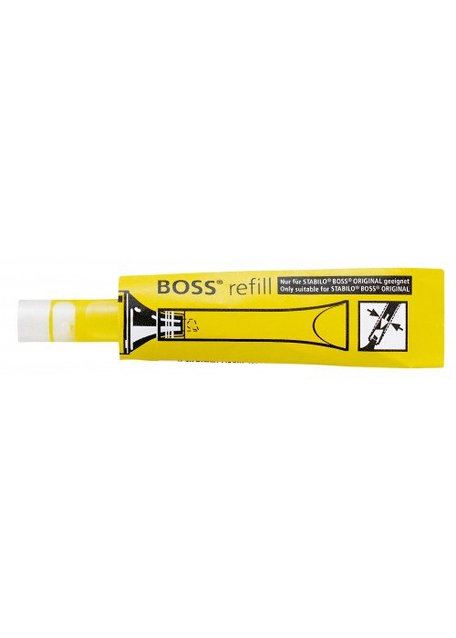 Teksto žymeklio papildymas STABILO BOSS geltonas