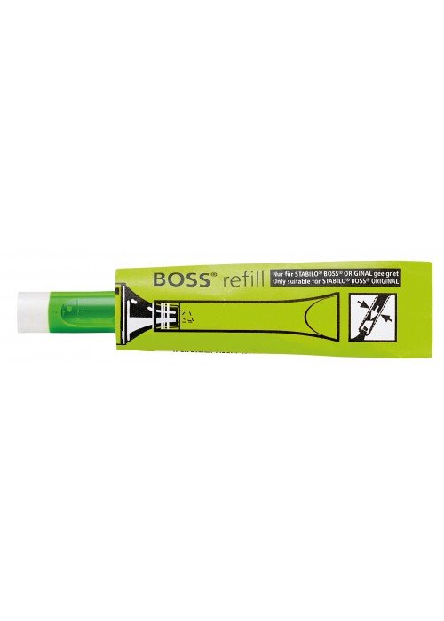 Teksto žymeklio papildymas STABILO BOSS žalias