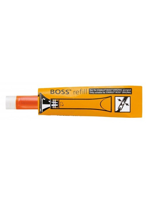 Teksto žymeklio papildymas STABILO BOSS oranžinis