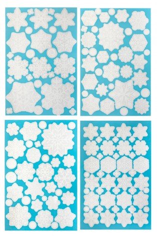 Lipdukai ant langų SNAIGĖS 137pcs