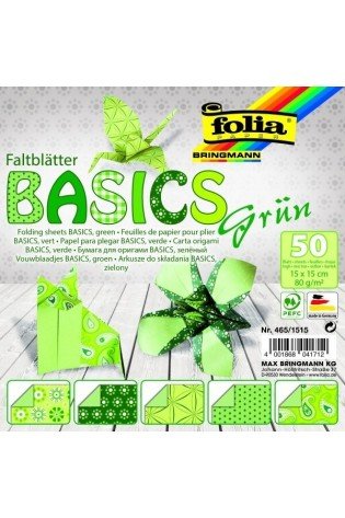 Origami 15x15/ 50l Folia 5 žali motyvai