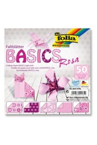 Origami 15x15/ 50l Folia 5 rož.motyvai