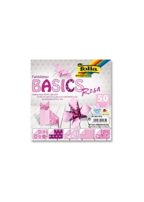 Origami 15x15/ 50l Folia 5 rož.motyvai