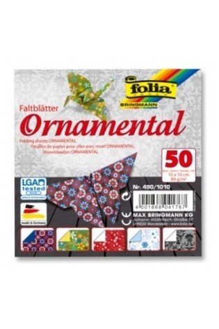 Origami 10x10/ 50l Folia Ornamentas