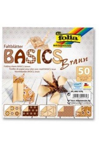 Origami 15x15/ 50l Folia 5 rudi motyvai