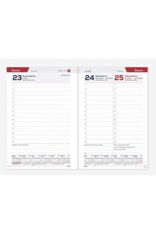 Darbo knyga A5 VIVELLA bordo