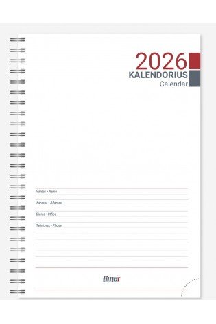 Darbo knyga SPIREX A5 WEEK vidus