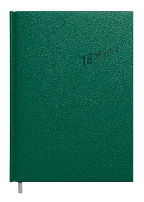 Darbo knyga A5 18 mėnesių tamsiai žalia